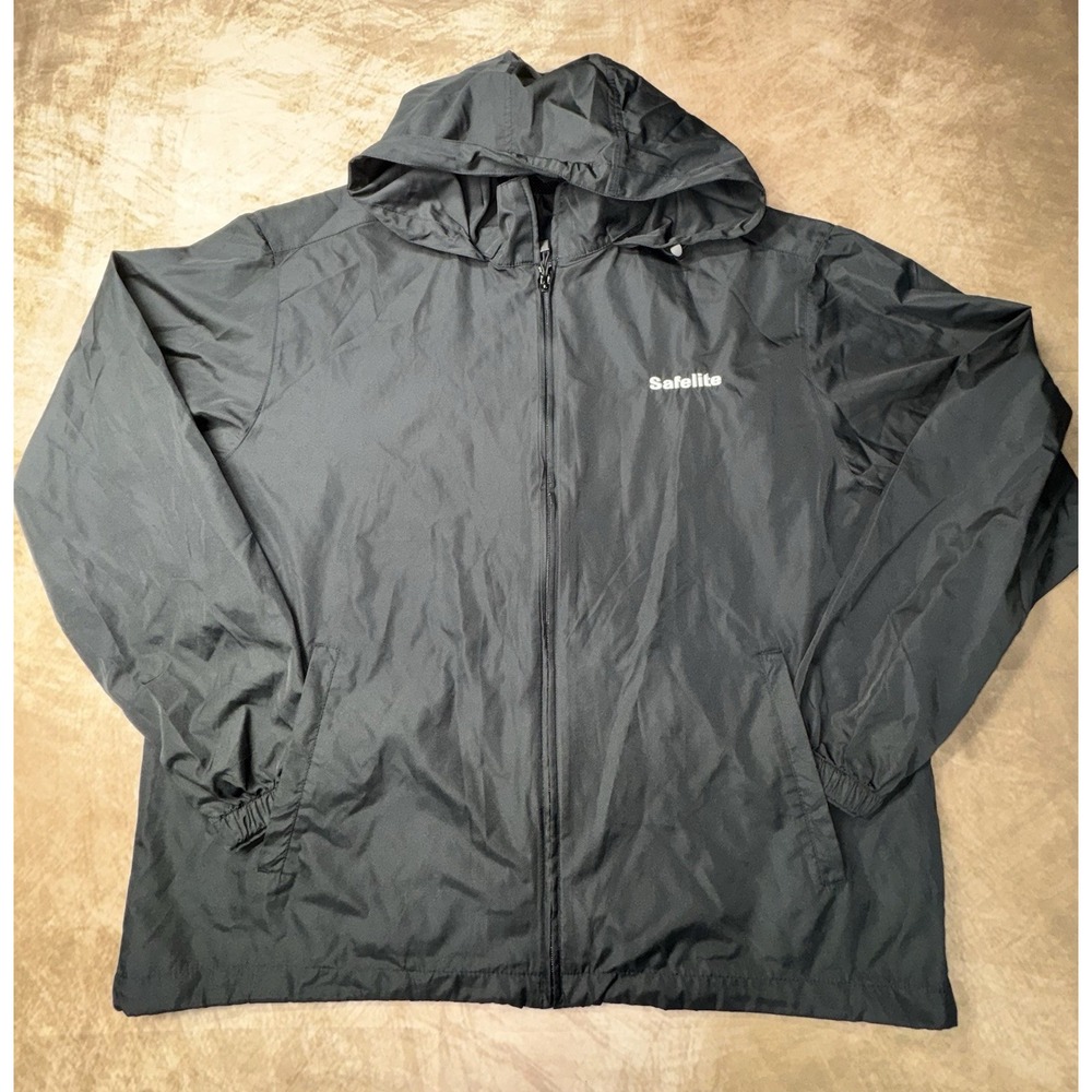North End Windbreaker Jacket XL Hooded Rain Lightweight  Safelite